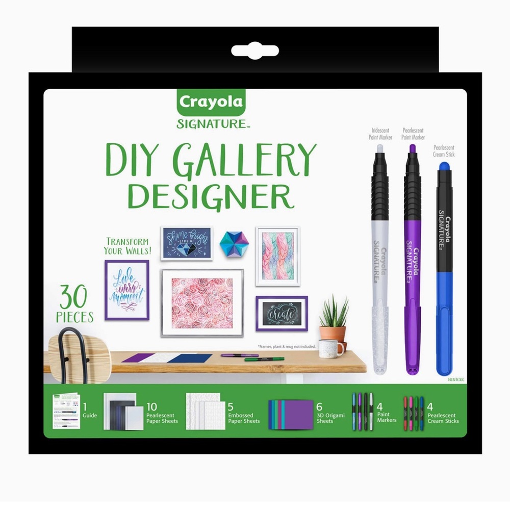 NEW Crayola DIY Gallery Designer